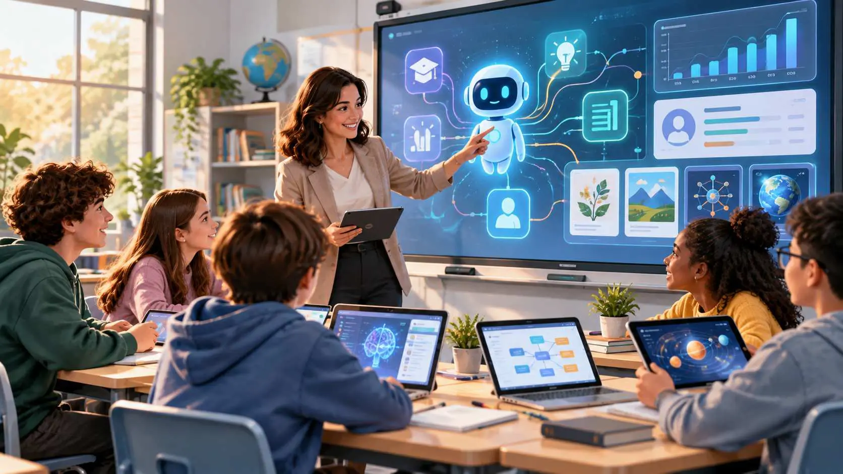 EducaciónLab - Inteligencia artificial en educación: cómo transformar el aprendizaje en el aula - Aula del futuro con inteligencia artificial