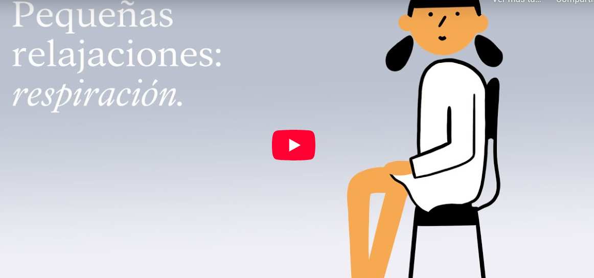 Captura del vídeo pequeñas relajaciones con respiración