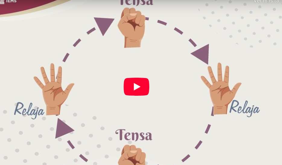 Captura del vídeo que explica la técnica Jacobson de relajación