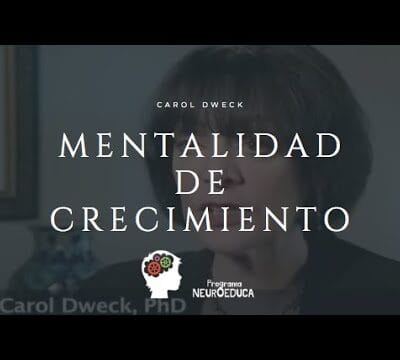 Captura del video sobre la investigación de Carol Dweck