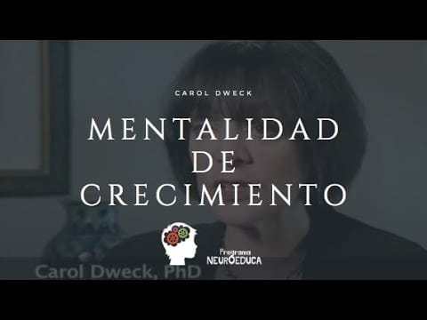 Captura del video sobre la investigación de Carol Dweck