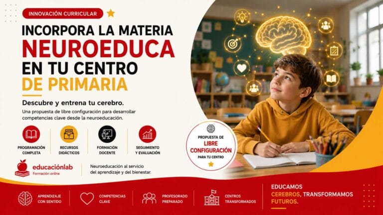 Incorpora la materia NeuroEduca en tu centro de Primaria