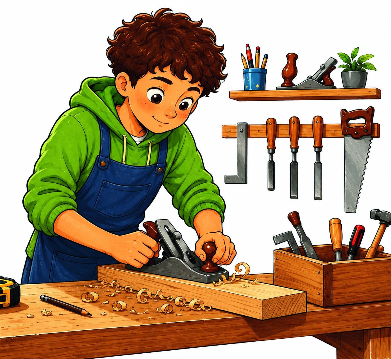 Illustration of the story «Alex's Workshop»